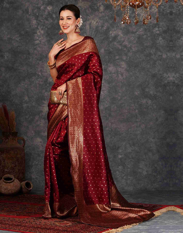 Crimson Royale Banarasi Silk Saree