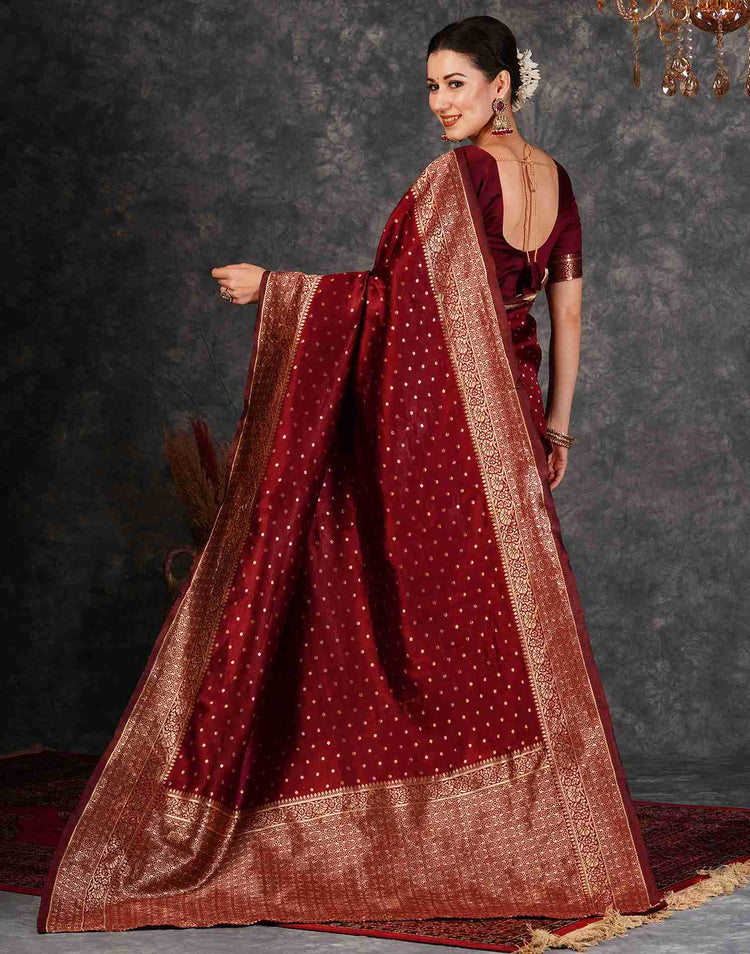 Crimson Royale Banarasi Silk Saree