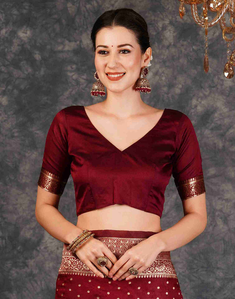 Crimson Royale Banarasi Silk Saree