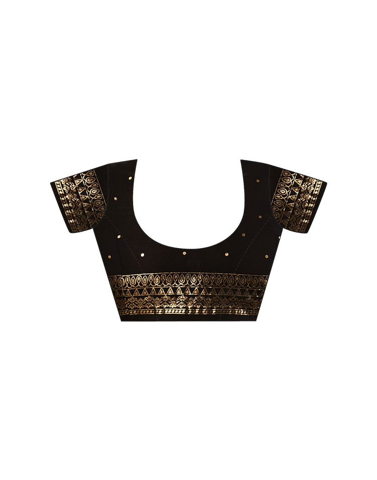 Noir Aurelia Foil Georgette Saree
