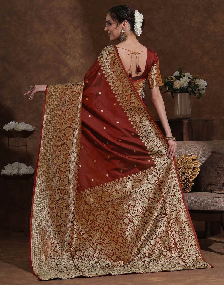 Maroon Rajeshwari Kanjivaram Silk Saree