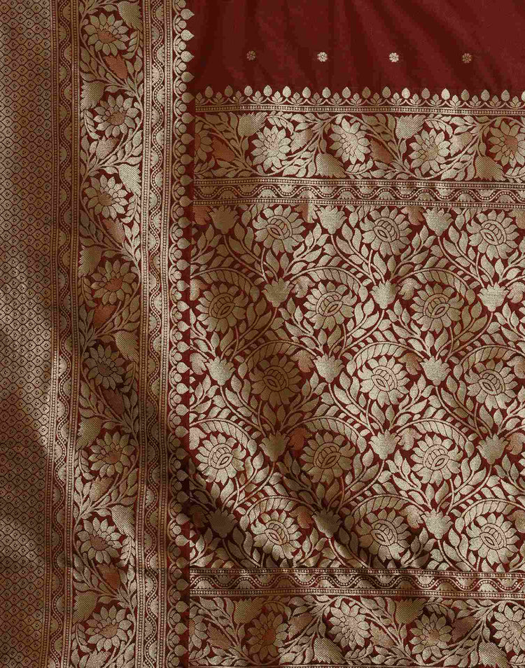 Maroon Rajeshwari Kanjivaram Silk Saree