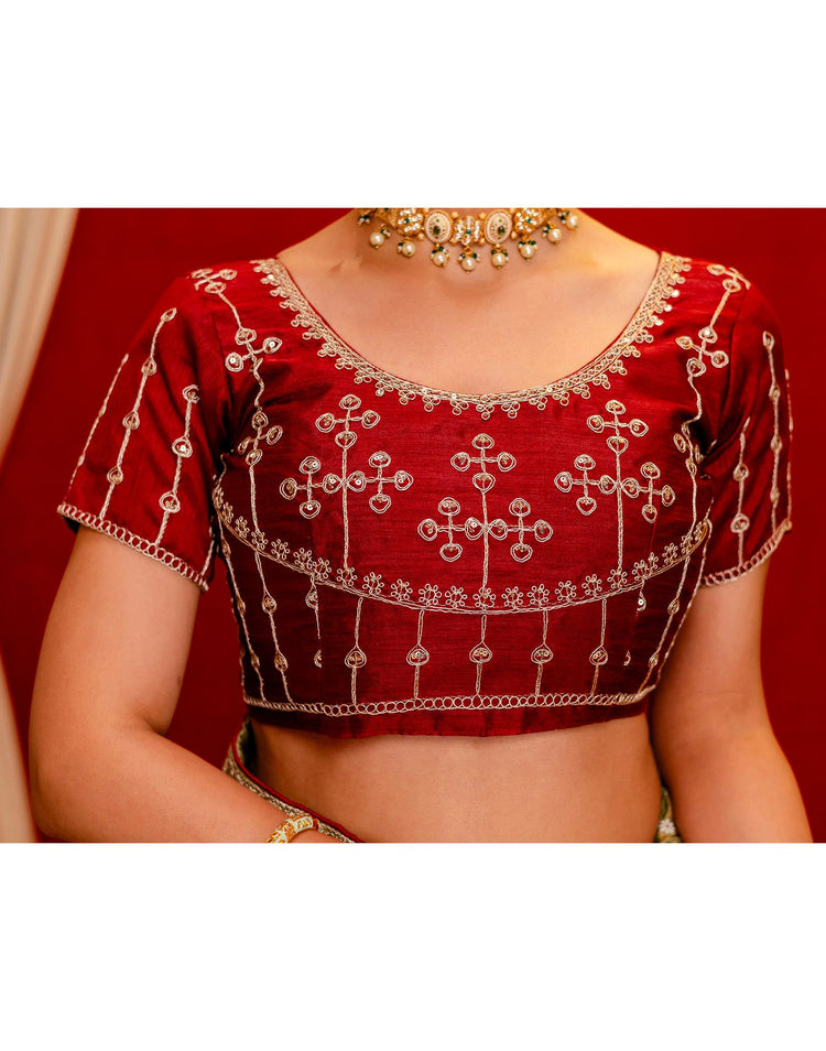 Meher Vana Bandhani Silk Saree