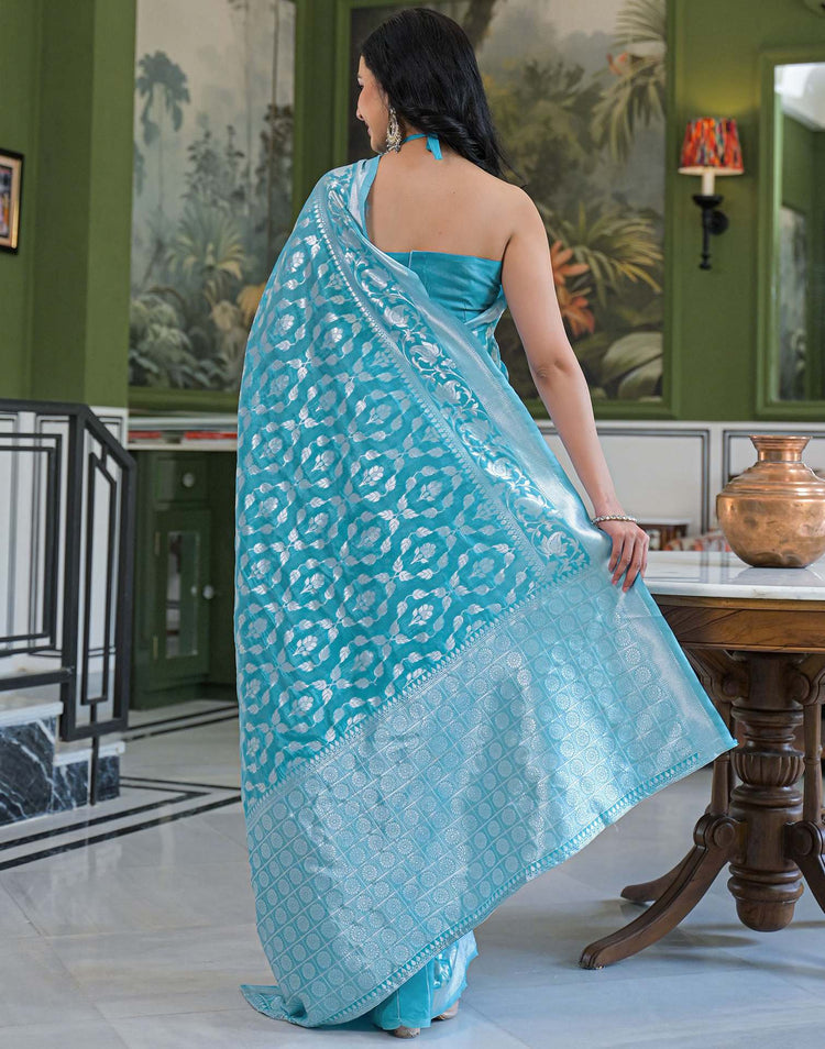 Azure Royale Banarasi Silk Saree