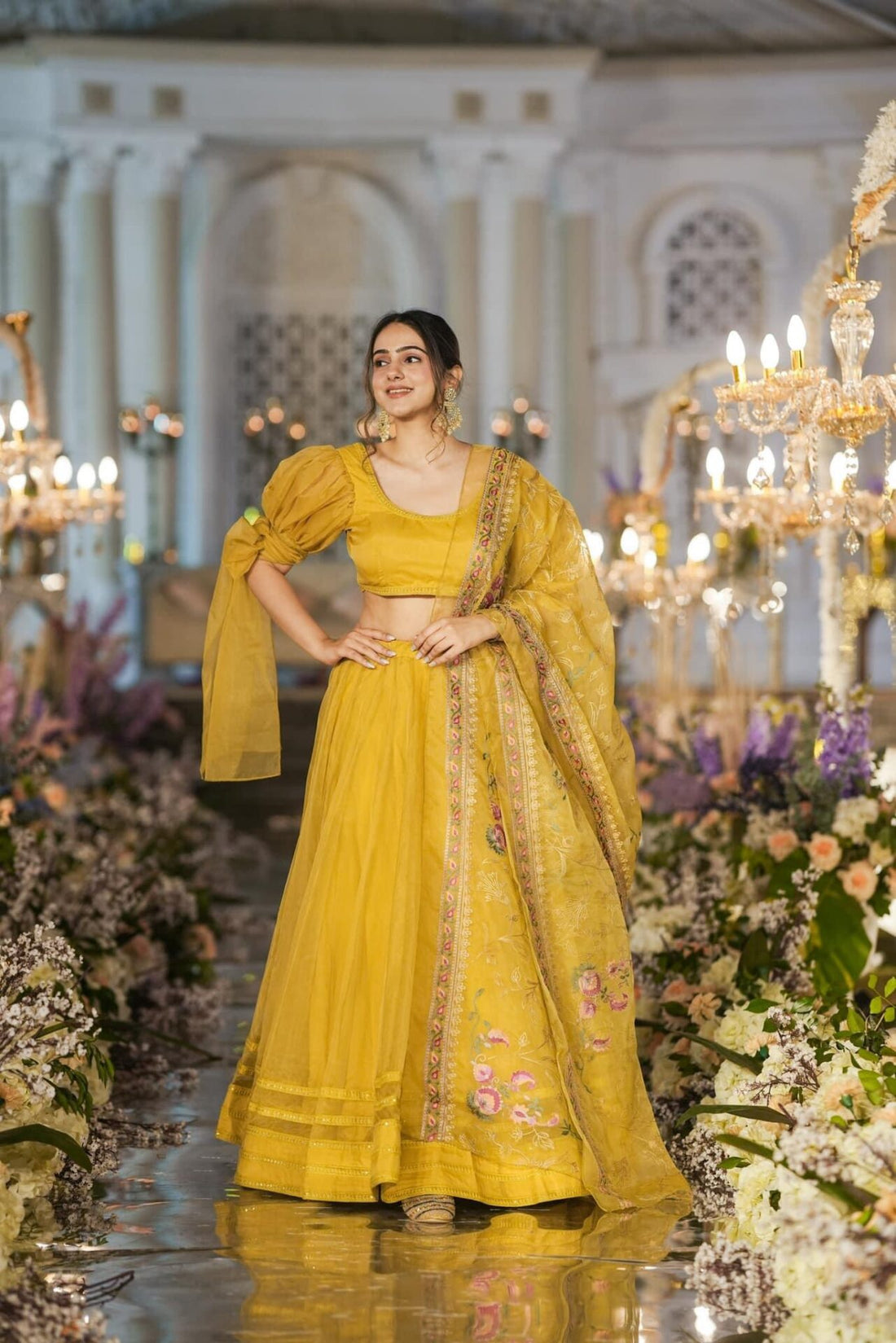 Sianni Soleil Organza Lehenga