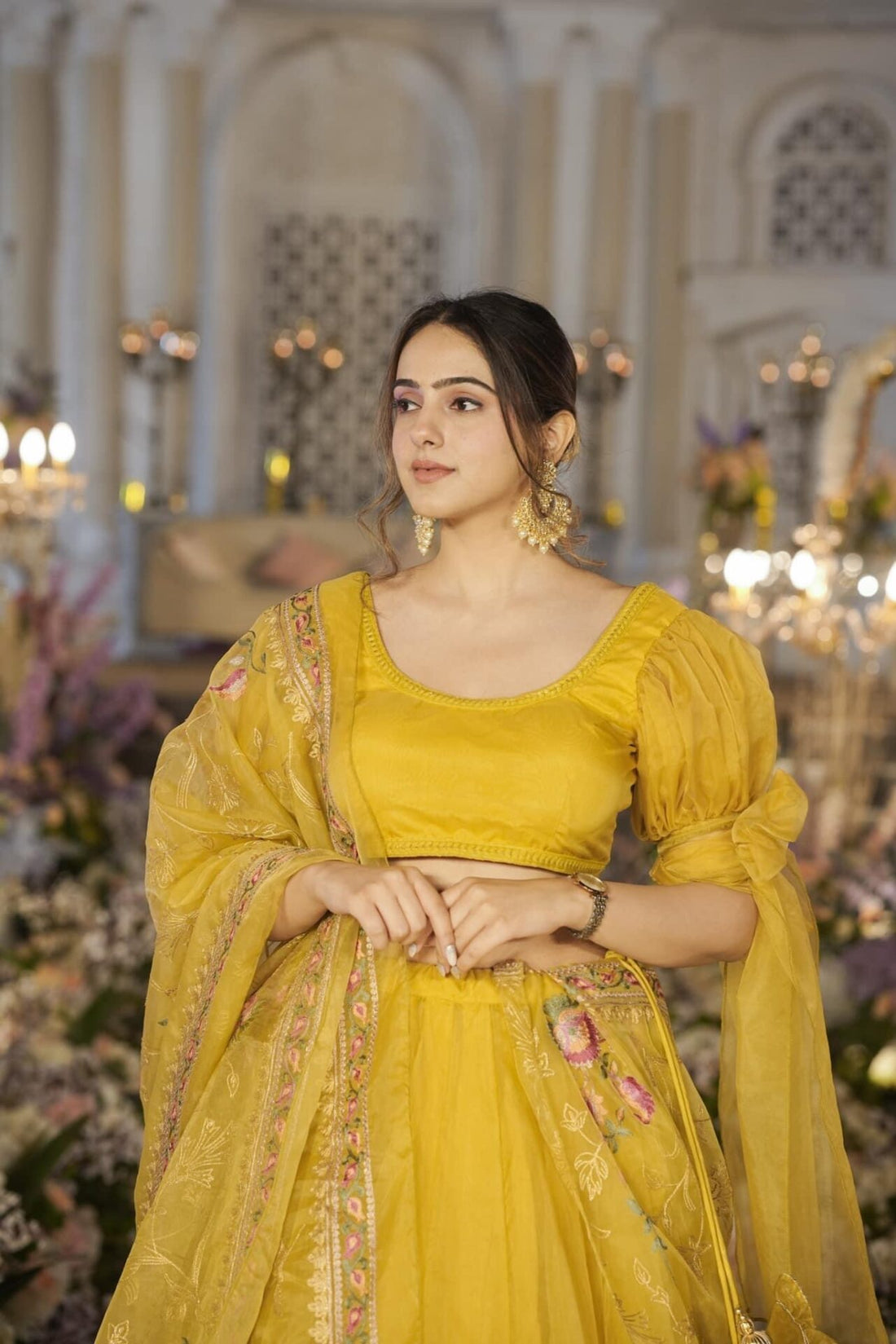 Sianni Soleil Organza Lehenga
