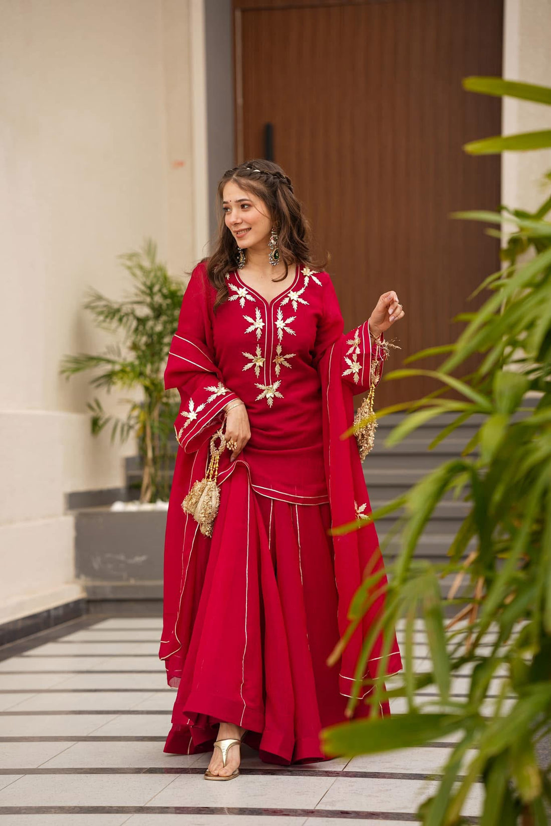 Heavenly Aura Silk Kurta Palazzo Set