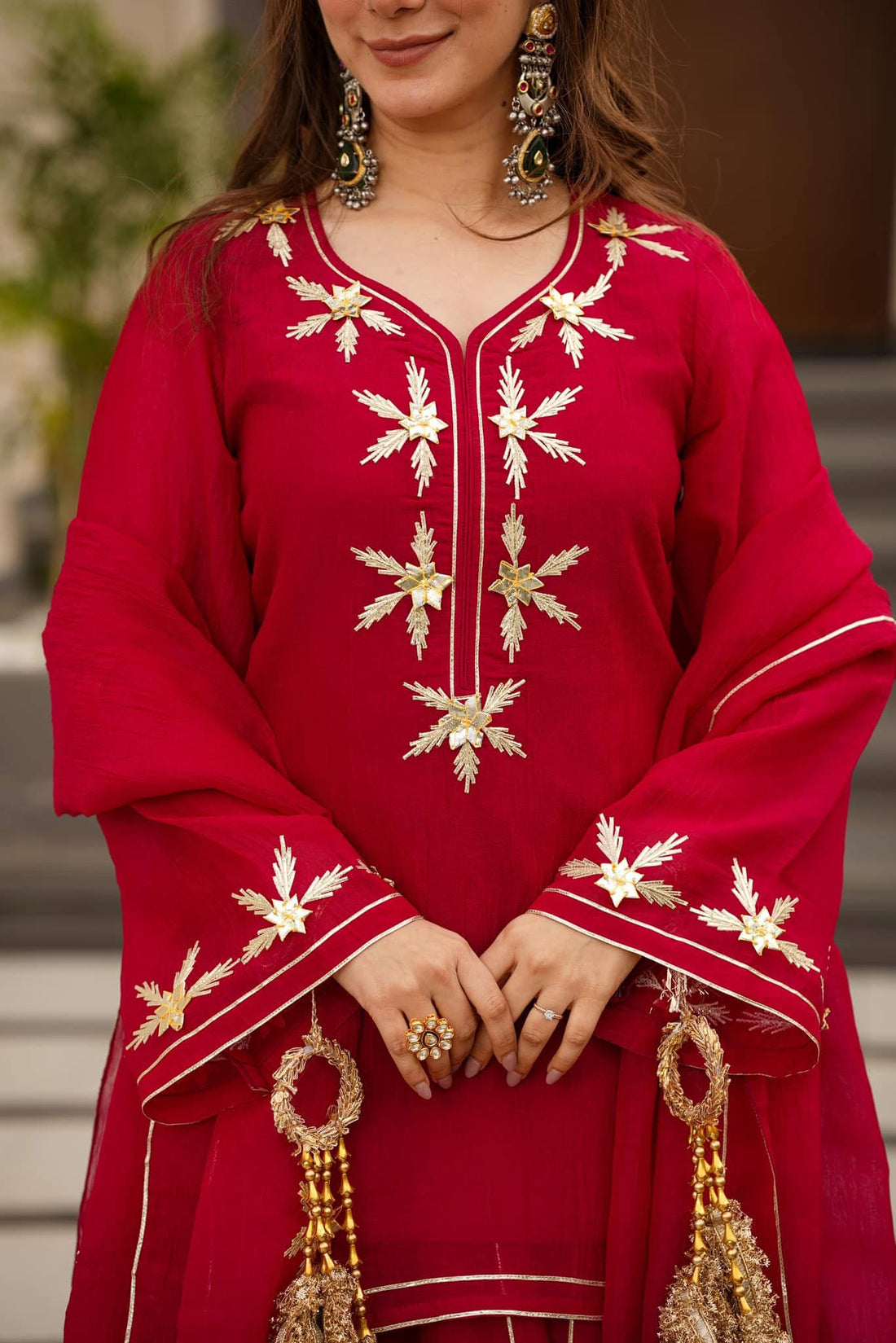Heavenly Aura Silk Kurta Palazzo Set